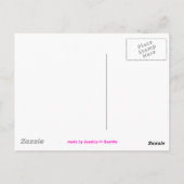 Rosa Ribbon Postkarte (Rückseite)