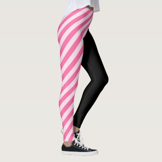 Rosa Ribbon Power Brustkrebs Überleben Komfort Leggings (Rechts)