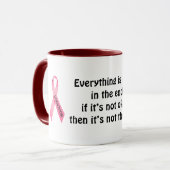 Rosa Ribbon Ringer-Tasse Tasse (Vorderseite Links)