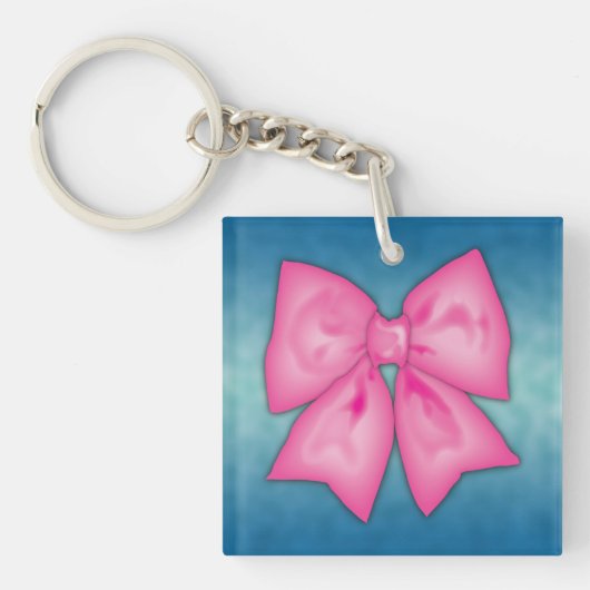 Rosa Ribbon Schlüsselanhänger (Vorderseite)