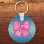 Rosa Ribbon Schlüsselanhänger (Vorderseite)
