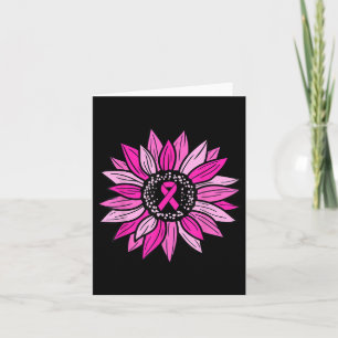 Rosa Ribbon Sonnenblumen Brustkrebs Bewusstsein Fr Karte