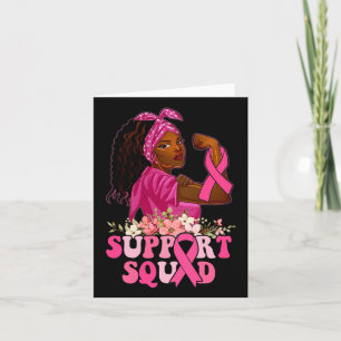 Rosa Ribbon starke Frauen unterstützen Squad Breas Karte