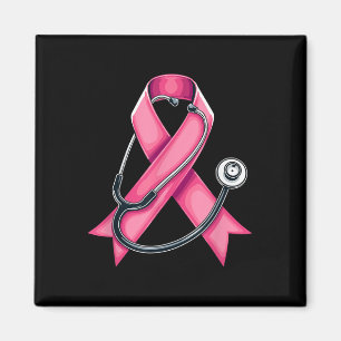Rosa Ribbon Stethoskop Niedlicher Brustkrebs der K Magnet