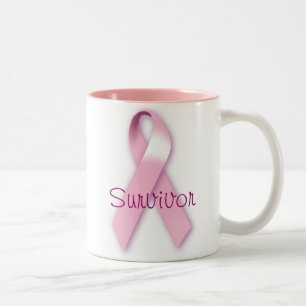 Rosa Ribbon Survivor Tasse