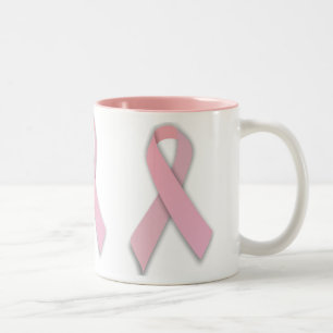 Rosa Ribbon-Tasse Zweifarbige Tasse