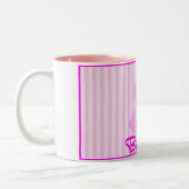 Rosa Ribbon-Tasse Zweifarbige Tasse (Links)