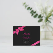 Rosa Ribbon UAWG Minicard 2 Begleitkarte (Stehend Vorderseite)