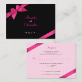 Rosa Ribbon UAWG Minicard 2 Begleitkarte (Vorne/Hinten)