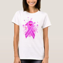 Rosa Ribbon Vintag T-Shirt