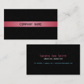 Rosa Ribbon Visitenkarte (Vorne/Hinten)