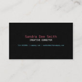 Rosa Ribbon Visitenkarte (Rückseite)