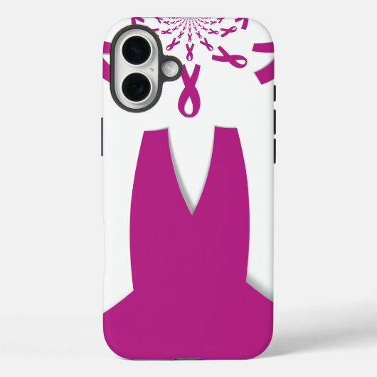 Rosa Ribbons Brustkrebs Case-Mate iPhone Hülle (Rückseite)