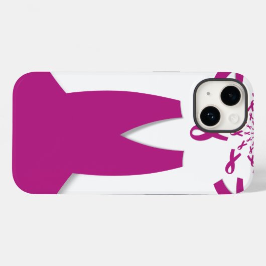 Rosa Ribbons Brustkrebs Case-Mate iPhone Hülle (Rückseite (Horizontal))