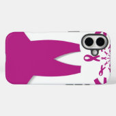 Rosa Ribbons Brustkrebs Case-Mate iPhone Hülle (Rückseite (Horizontal))