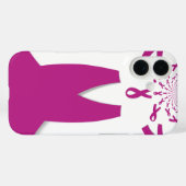 Rosa Ribbons Brustkrebs Case-Mate iPhone Hülle (Rückseite (Horizontal))