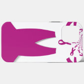 Rosa Ribbons Brustkrebs Case-Mate iPhone Hülle (Rückseite (Horizontal))