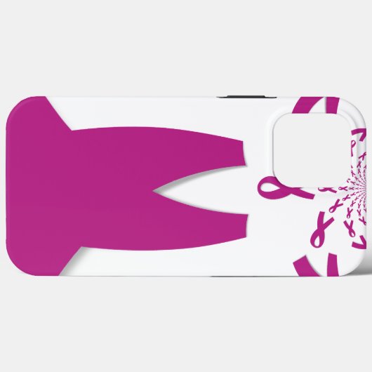 Rosa Ribbons Brustkrebs Case-Mate iPhone Hülle (Rückseite (Horizontal))
