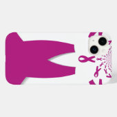 Rosa Ribbons Brustkrebs Case-Mate iPhone Hülle (Rückseite (Horizontal))