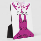 Rosa Ribbons Brustkrebs Fotoplatte (Seite)