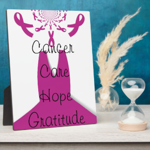 Rosa Ribbons Brustkrebs Fotoplatte