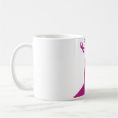 Rosa Ribbons Brustkrebs Kaffeetasse (Links)