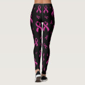 Rosa Ribbons.. Brustkrebs Leggings (Rückseite)