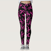 Rosa Ribbons.. Brustkrebs Leggings (Vorderseite)