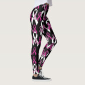 Rosa Ribbons.. Brustkrebs Leggings (Rechts)