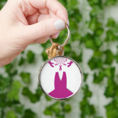 Rosa Ribbons Brustkrebs Schlüsselanhänger (Hand)
