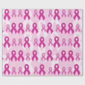Rosa Ribbons/Licht...Brustkrebs Geschenkpapier (Flach)