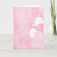 Rosa Ribbons und Balloons