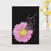 Rosa Ribbons und Daisy Karte (Gelbe Blume)