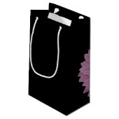 Rosa Ribbons und Daisy Kleine Geschenktüte (Rückseite Schrägansicht)