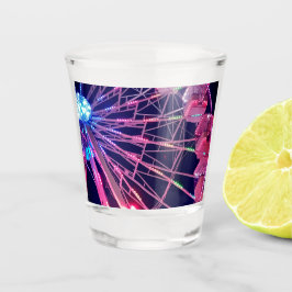 Rosa Riesenrad Schnapsglas