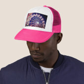 Rosa Riesenrad Truckerkappe (Beispiel)