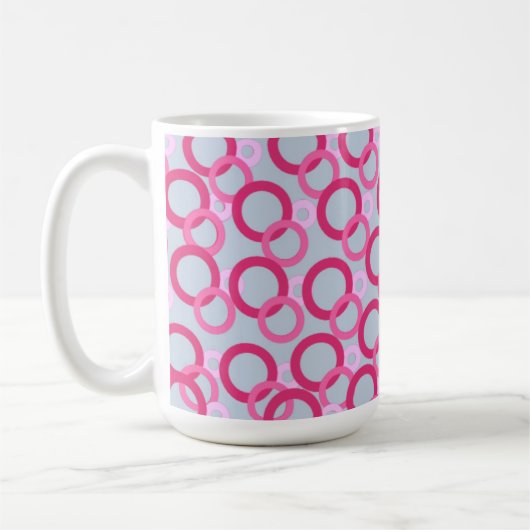 Rosa Ringe Kaffeetasse (Links)
