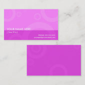 rosa Ringe Visitenkarte (Vorne/Hinten)