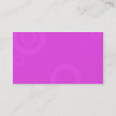rosa Ringe Visitenkarte (Rückseite)