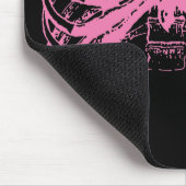 rosa Rippenkäfig Mousepad (Ecke)