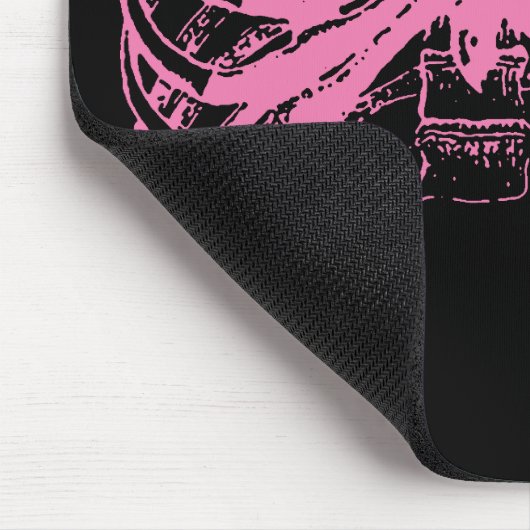 rosa Rippenkäfig Mousepad (Ecke)