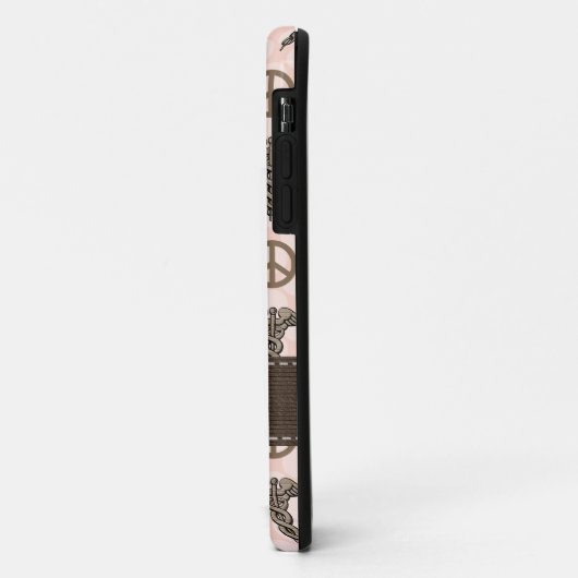 Rosa RN-KrankenschwesterCaduceus Case-Mate iPhone Hülle (Hinten/Links)