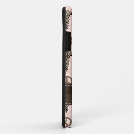 Rosa RN-KrankenschwesterCaduceus Case-Mate iPhone Hülle (Hinten/Rechts)