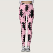 Rosa Roaches Leggings (Vorderseite)