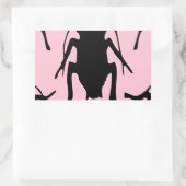 Rosa Roaches Rechteckiger Aufkleber (Tasche)