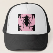 Rosa Roaches Truckerkappe (Vorderseite)