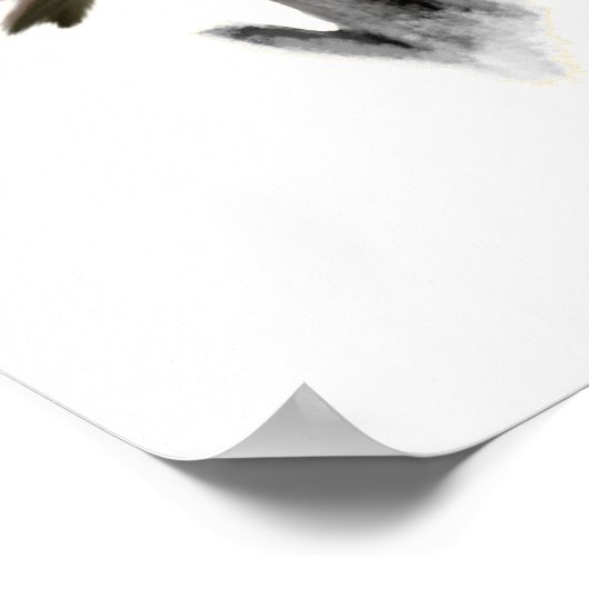 Rosa Robin Poster Print (Ecke)