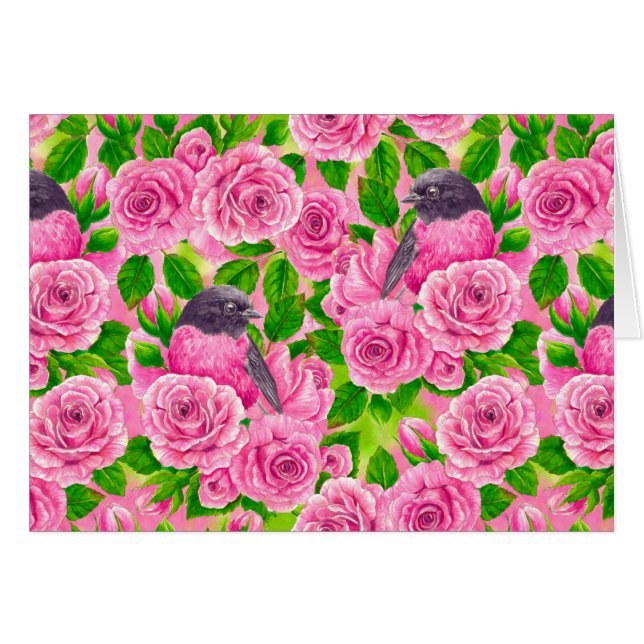 Rosa Robin und Rose (Vorderseite (Horizontal))