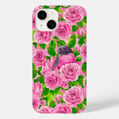 Rosa Robin und Rose Case-Mate iPhone Hülle (Rückseite)