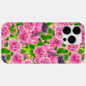 Rosa Robin und Rose Case-Mate iPhone Hülle (Rückseite (Horizontal))
